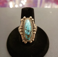 Sterling Silver Rare Turquoise Ring 